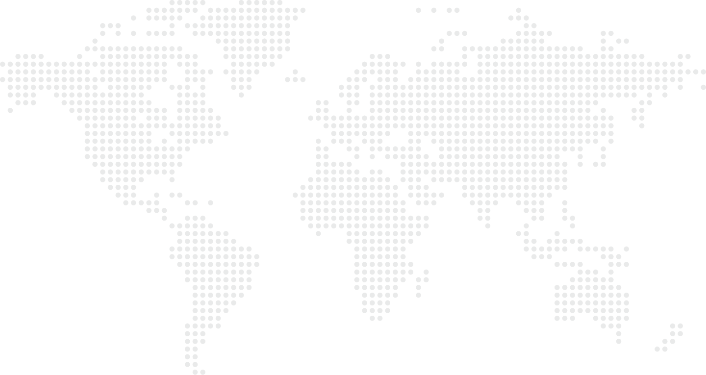 A black and white map of the world