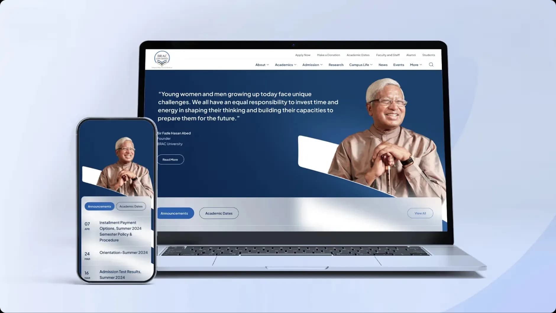 BRAC University Website Redesign for a Better User Experience